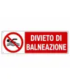 Cartello  divieto di balneazione