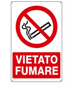 Cartello divieto di fumo