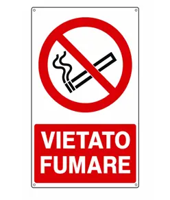Cartello divieto di fumo