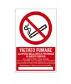 Cartello divieto  di fumo all'aperto