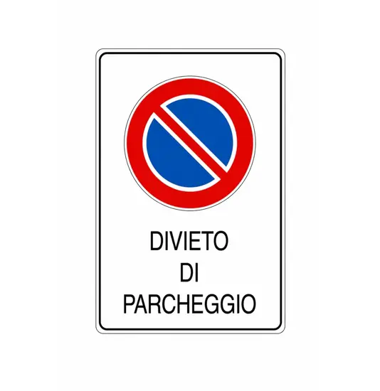 Cartello 'Divieto di parcheggio'