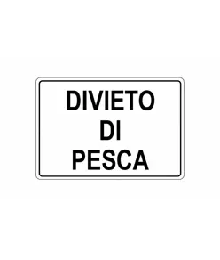 Cartello 'Divieto di pesca'