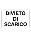 Cartello 'divieto di scarico'