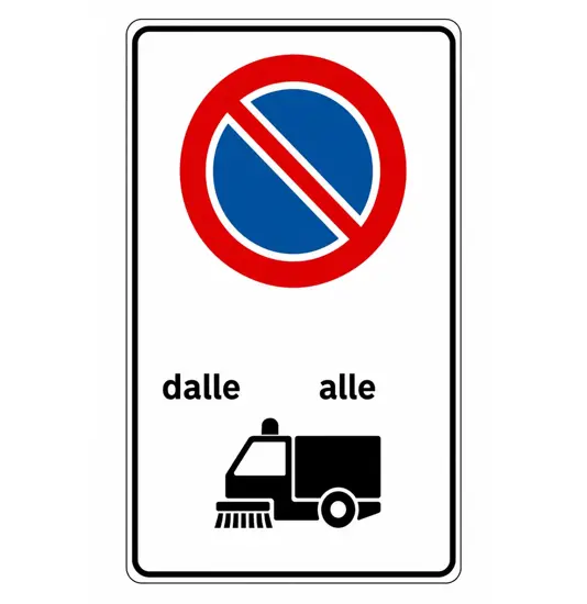 Cartello Divieto di Sosta  60x90 cm