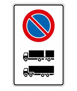 Cartello divieto di sosta camion 60 x 90 cm