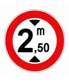 Cartello divieto di transito altezza superiore