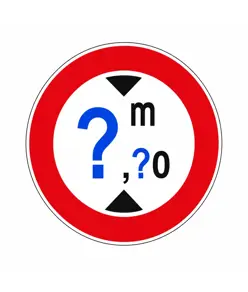 Cartello divieto di transito altezza superiore