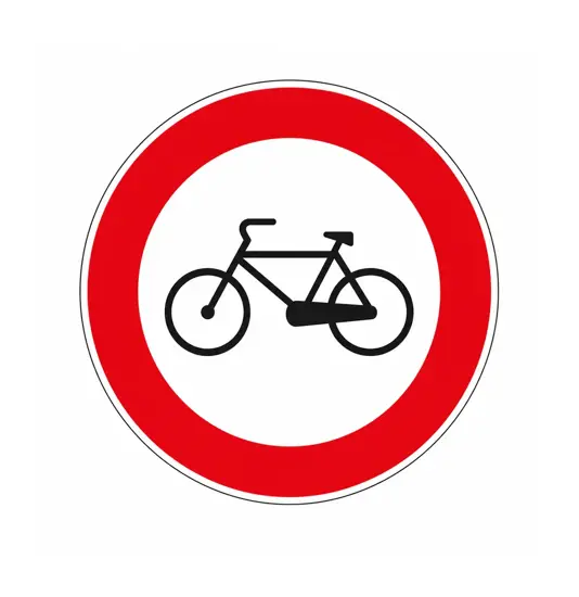 Cartello divieto di transito biciclette  60 cm