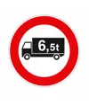Cartello divieto di transito mezzi pesanti superiori a t