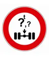 Cartello divieto veicoli aventi massa per asse sup a t