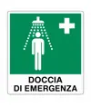 Cartello 'doccia di emergenza'