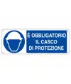 Cartello  è obbligatorio il casco di protezione
