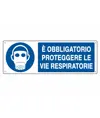 Cartello  è obbligatorio proteggere le vie respiratorie