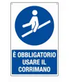 Cartello  è obbligatorio usare il corrimano