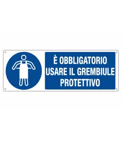 etichette adesive  è obbligatorio usare il grembiule protettivo