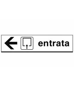 Cartello 'entrata'