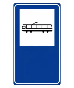 Cartello fermata tram