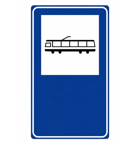 Cartello fermata tram