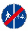 Cartello fine pista ciclabile  60 cm