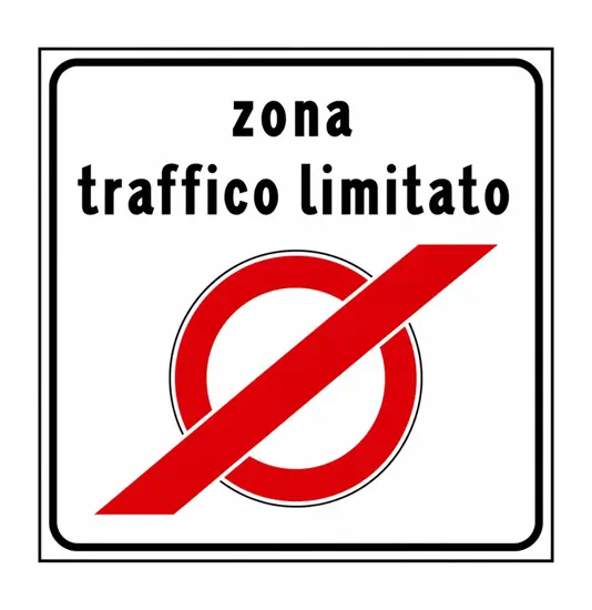 Cartello fine zona traffico limitato