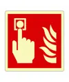 Cartello fotoluminescente 'allarme antincendio'