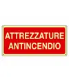 Cartello fotoluminescente 'attrezzature antincendio'