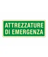 Cartello fotoluminescente 'attrezzature di emergenza'