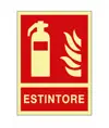 Cartello fotoluminescente 'Estintore'