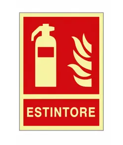 Cartello fotoluminescente 'Estintore'