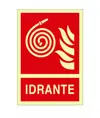 Cartello fotoluminescente 'Idrante'