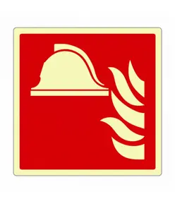 Cartello fotoluminescente 'presidio antincendio'