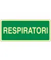 Cartello fotoluminescente 'respiratori'