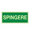 Cartello fotoluminescente 'spingere'