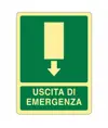 Cartello fotoluminescente 'uscita di emergenza'
