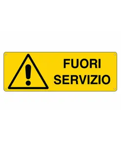 etichette autoadesive 'fuori servizio'