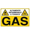 Cartello 'gas altamente infiammabile e tossico'