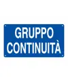 Cartello 'gruppo continuità'
