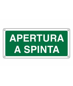 etichette adesive scritta 'apertura a spinta'