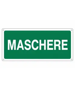etichette adesive 'maschere' salvataggio