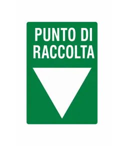 Cartello in alluminio punto di raccolta
