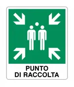 Cartello in alluminio  Punto di raccolta