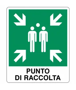 Cartello in alluminio  Punto di raccolta