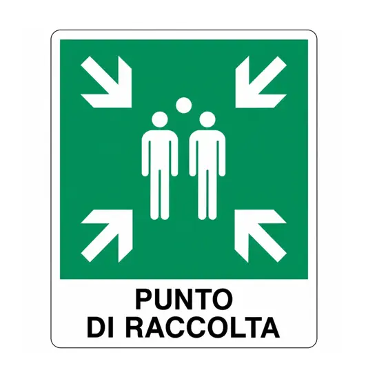 Cartello in alluminio  Punto di raccolta