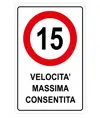 Cartello in lamiera  Velocità massima consentita
