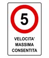 Cartello in lamiera  Velocità massima consentita