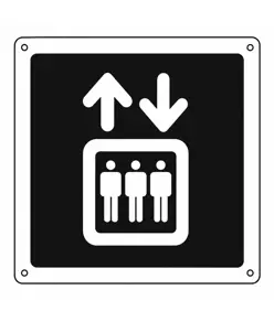 Cartello indicazione 'ascensore'
