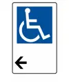 Cartello indicazione 'informazione disabili'