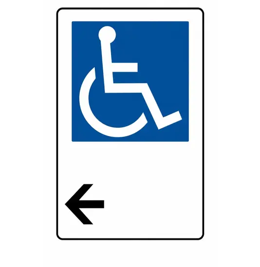 Cartello indicazione 'informazione disabili'