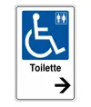 Cartello indicazione 'informazione Toilette disabili'