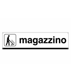 Cartello indicazione magazzino